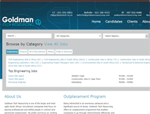 Tablet Screenshot of goldmanresourcing.com